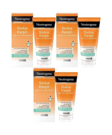 Neutrogena Anti-Acne Oil-Free Facial Moisturizer 50ML (Set of 3)