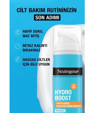 Neutrogena Hydro Boost SPF50 Sunscreen Moisturizer - Buy Online on GoSupps.com