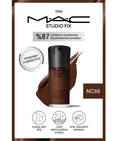 Mac NEW FORMULA STUDIO FIX FLUID SPF 15 MATTE FOUNDATION-NC65 30 ML