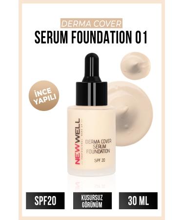New Well Derma Cover Serum Foundation - Light Shade - No:01
