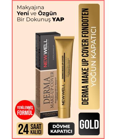 New Well Derma Make-up Cover Foundation - Gold