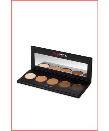 New Well Eyeshadow Palette Brown Tones 5 Colours Eyeshadow