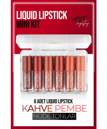 New Well Liquid Lipstick Mini Kit 6pcs