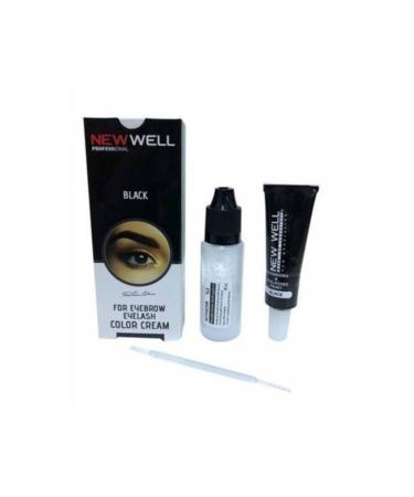 New Well Makeover Black Eyebrow Eyelash Dye Black