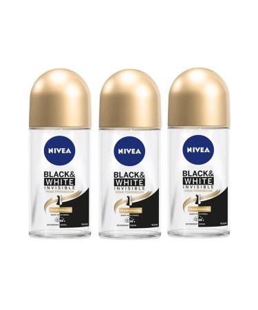 NIVEA Black White Silky Smooth Women Roll-on 50 Ml 3 Pieces