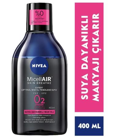 NIVEA Micellar Expert Dual Phase Waterproof Make-Up Remover Water 400 ml