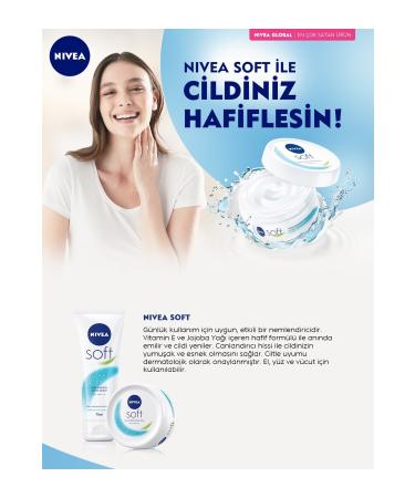 NIVEA Moisturizing Soft Care Cream Hand Face Body Nourishing Jojoba Oil Vitamin E 200 ml * 4 PCS - Buy Online on GoSupps.com