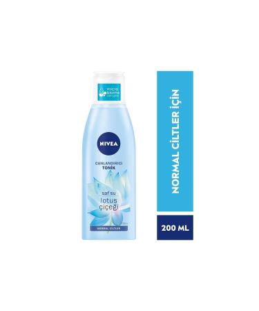 NIVEA Revitalizing Toner Normal Skin Facial Cleansing Purified Water & Lotus Flower 200 Ml - Buy Online on GoSupps.com