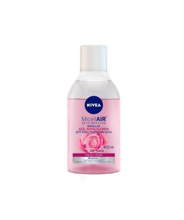NIVEA Rose Water Dual Phase Make-up Facial Cleansing Water 400 Ml