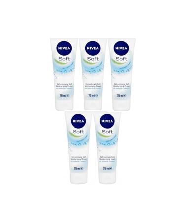 NIVEA Soft Moisturizing Care Cream 75 Ml X 5 Pieces