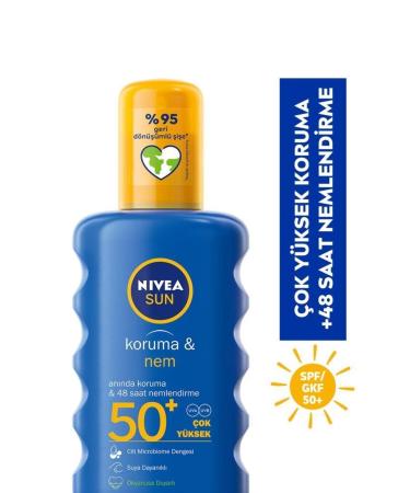 NIVEA Sun Protection & Moisture Moisturizing Spray Gkf 50 200 ml Beach Bag - Buy Online on GoSupps.com