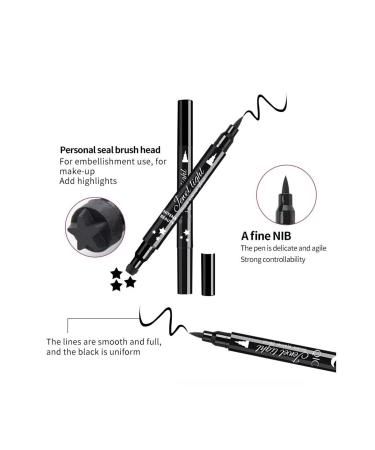 N YENABEAUTY 4-Pack Double-Sided Star-Heart-Moon-Flower Patterned Pencil Eyeliner - Buy Online on GoSupps.com