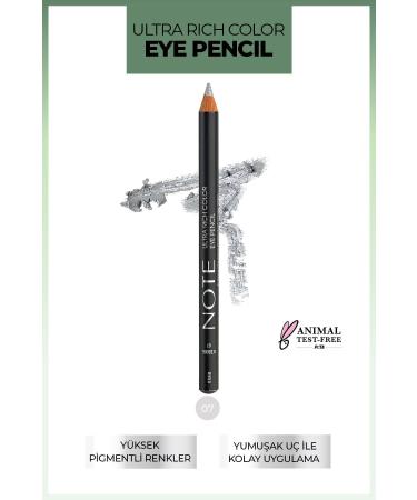 Note Cosmetics Ultra Rich Color Eye Pencil 07 Iceberg - Silver