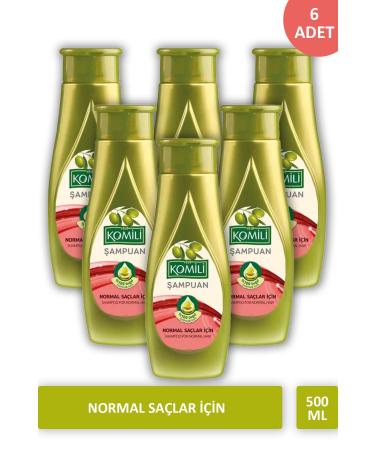 Komili Olive Oil Shampoo for Normal Hair 500 ml X 6 PCS