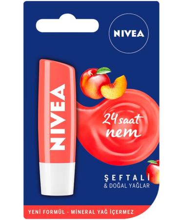 NIVEA Lip Care Cream Peach 4.8 gr