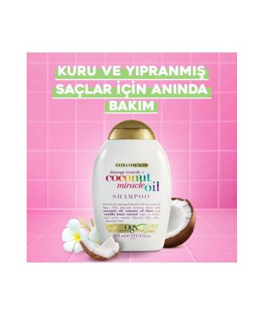 OGX Anti-Wear Coconut Miracle Oil Sulfate-Free Shampoo 385 ml - Buy Online on GoSupps.com