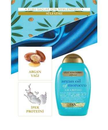 OGX Argan Oil Of Morocco Sulfate Free Shampoo 385 ml Oil 100 ml - Buy Online on GoSupps.com