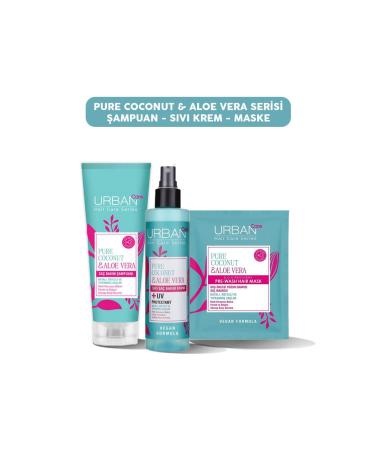 Urban Care Pure Coconut & Aloe Vera Shampoo Liquid Care Cream and Mask