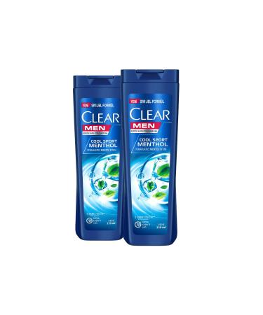 Clear Men Anti-Dandruff Shampoo Cool Sport Menthol Refreshing Menthol Effect 350 ml X2 Pieces - Buy Online on GoSupps.com