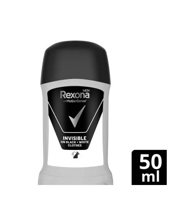 Rexona Men Motionsense Male Stick Deodorant Invisible On Black White Clothes 50 ml