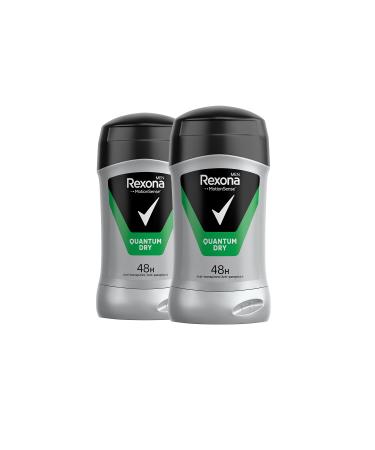 Rexona Men Motionsense Male Stick Deodorant Quantum Dry 50 ml X2 - Buy Online on GoSupps.com