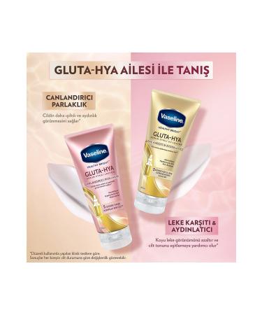 Vaseline Gluta Hya Serum Effective UV Body Lotion Anti-Stain and Brightening 200 ml X2 - Buy Online on GoSupps.com