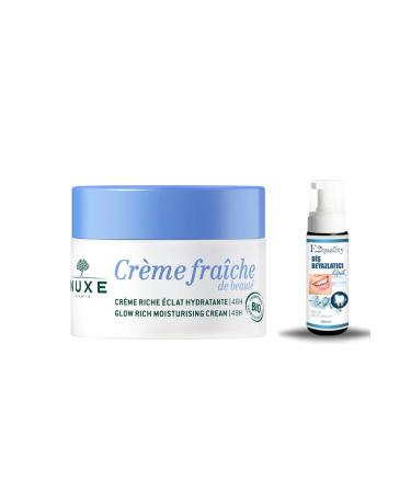 Nuxe Creme Fraiche de Beaute Organic Intensive Care Cream 50 ml + Gift Teeth Whitening Foam