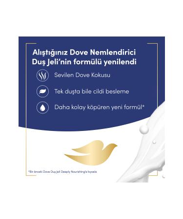 Dove Moisturizing Shower Gel Deeply Nourishing 450 ml - Buy Online on GoSupps.com