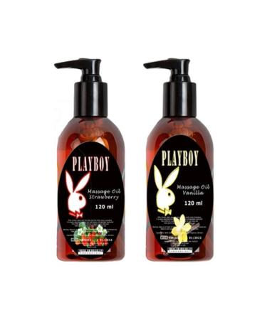 Playboy Massage Oil Strawberry And Vanilla Fragrances 120 Ml Strawberry And Vanilla Fragrances Body Massage Oil