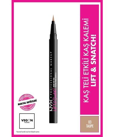 NYX Professional Makeup Lift & Snatch! Brow Tint Pen Taupe - Eyebrow Pencil