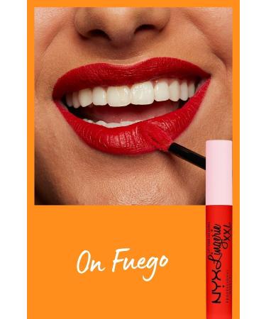 NYX Professional Makeup Lip Lingerie Xxl Mat Likit Ruj On Fuego