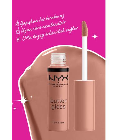 NYX Professional Makeup Lip Gloss - Butter Gloss Madeleine 15 g 800897818586 - Buy Online on GoSupps.com