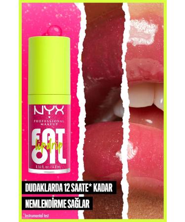 NYX Professional Makeup Fat Oil Lip Drip Shine Lip Oil - Scrollin - Buy Online on GoSupps.com