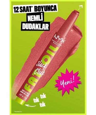 NYX Professional Makeup Fat Oil Slick Click Shine Moisturizing Pink Lip Balm - 03 No Filter Needed - Buy Online on GoSupps.com