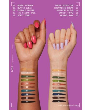 NYX Professional Makeup Vivid Rich Lift Eye Pencil - 08 Emerald Empire - Buy Online on GoSupps.com