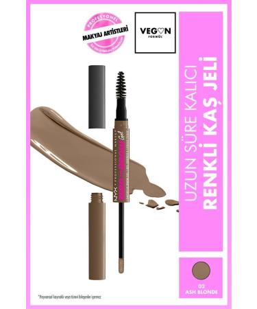 NYX Professional Makeup Zero to Brow Long-Lasting Eyebrow Gel - Ash Blonde