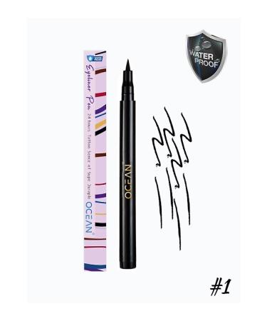 Ocean Black Eyeliner Liquid Pencil Eyeliner Waterproof Intense Pigment - Buy Online on GoSupps.com