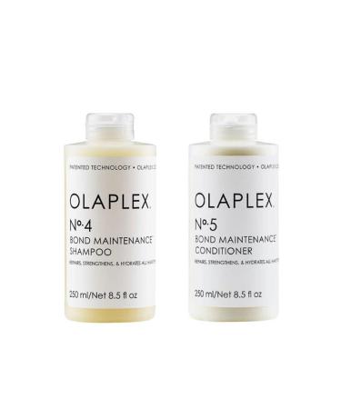 Olaplex Bond Care 2-Piece Set No 4 Shampoo 250 Ml No 5 Cream 250 Ml