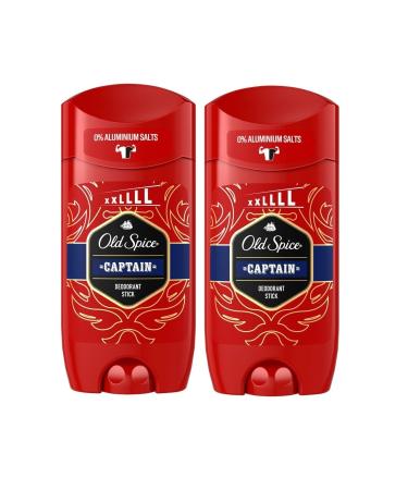 Old Spice Men Captain Large Size Stick 85 Ml X 2 Pieces