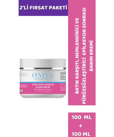 oniva 2-Pack Post-Epilation Repairing Soothing Care Cream (INGROWN CREAM) 100ml.