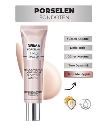 govern Satin Look Porcelain Foundation Waterproof - Light White Skin