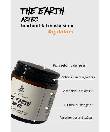 Orb Shop The Earth Aztec Bentonite Clay Mask 0 Pure Natural Blackhead And Acne Removal - Buy Online on GoSupps.com