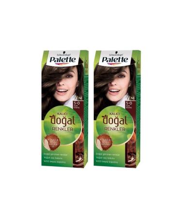 Palette Permanent Natural Colors 5-0 Light Brown X 2 Pieces