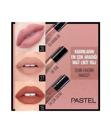 Pastel Daylong Lipcolor Kissproof Liquid Matte Lipstick 15 - 20 -27 Numbers 3 Piece Set