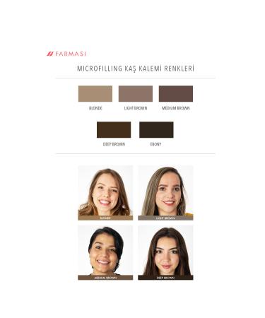 Farmasi Microfilling Eyebrow Pencil Medium Brown