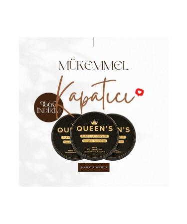 Queens Concealer Foundation Bronze Tone Make Up Cover (WITH PEAR SPONGE GIFT) - Buy Online on GoSupps.com