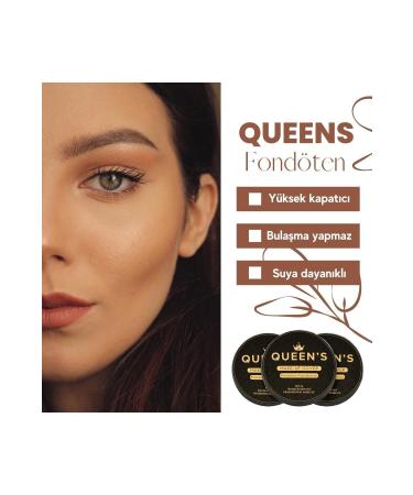 Queens Concealer Foundation Bronze Tone Make Up Cover (WITH PEAR SPONGE GIFT) - Buy Online on GoSupps.com