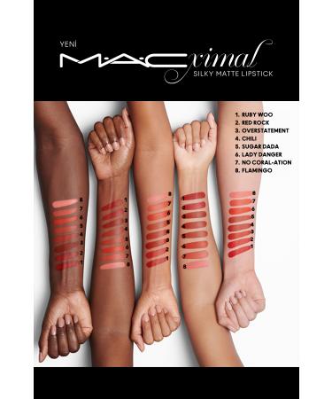 Mac M A CXIMAL SILKY MATTE LIPSTICK MOISTURIZING EFFECT INTENSIVE COLOR LIPSTICK - RUBY WOO KEYON745 - Buy Online on GoSupps.com