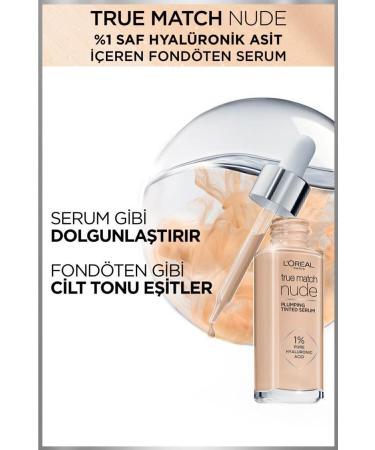 L'Oreal Paris True Match Nude Foundation Serum 0.5-2 Very Light & Mini Paradise Mascara 4.7 Ml Makeup Set - Buy Online on GoSupps.com