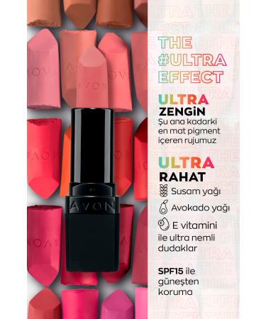 Avon Ultra Matte Lipstick Pure Pink 2 Pack + Lovider Pocket Mirror Gift